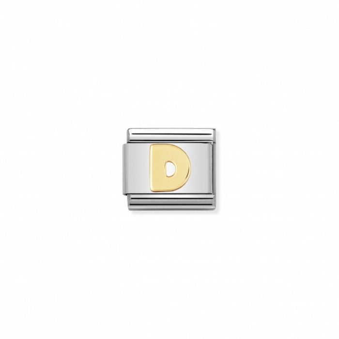 Nomination Classic Link Gold Letter D Charm