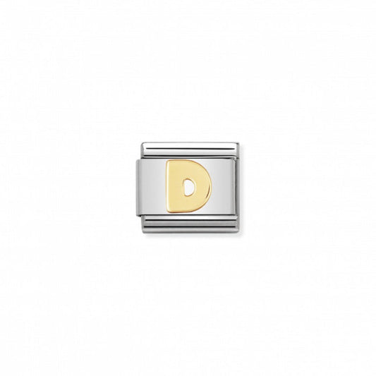 Nomination Classic Link Gold Letter D Charm