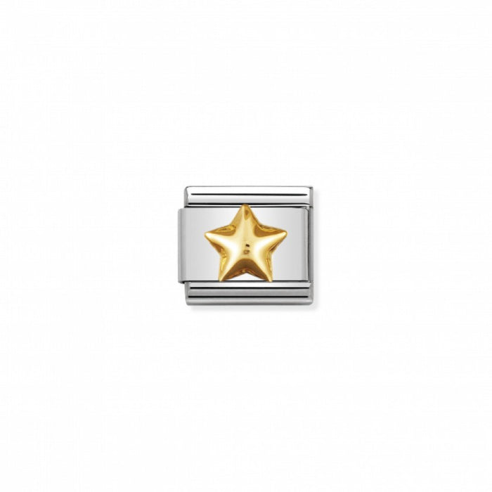 Nomination Gold Raised Star Charm