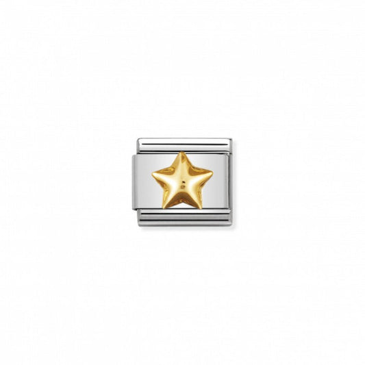 Nomination Gold Raised Star Charm