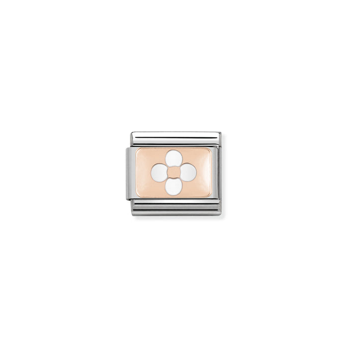 Nomination Classic Link s 9K Rose Gold Flower