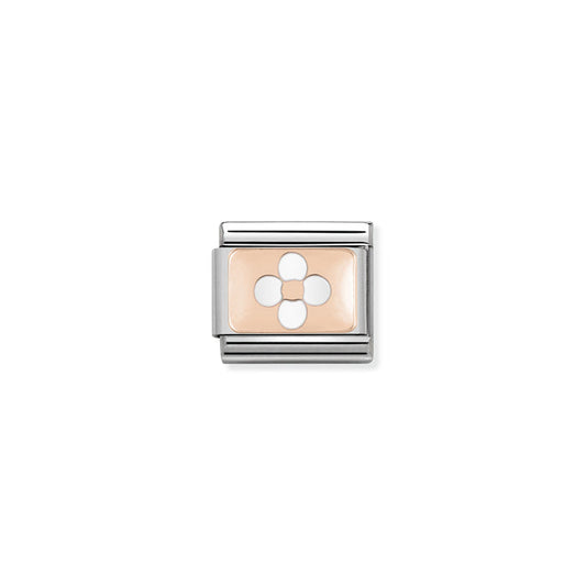 Nomination Classic Link s 9K Rose Gold Flower
