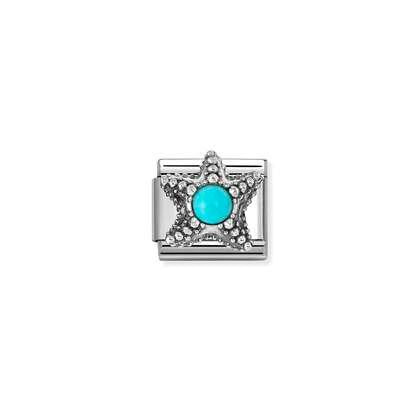 Nomination Classic Link Turquoise Stone Starfish