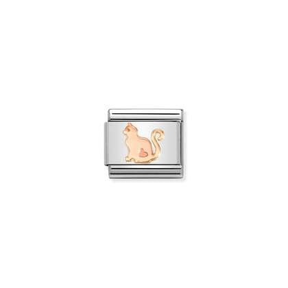 Nomination Classic Rose Gold Cat Charm