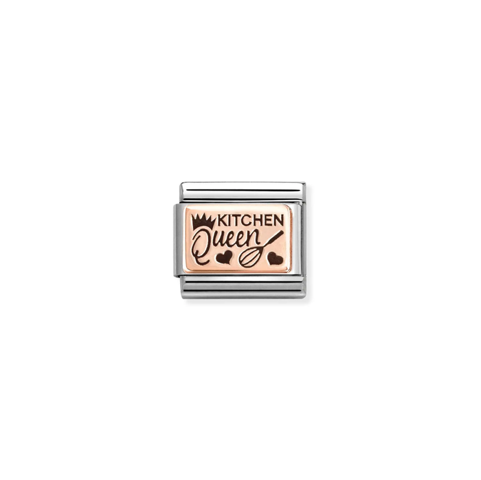 Nomination Classic Rose Gold Charm  -  Kitchen Queen