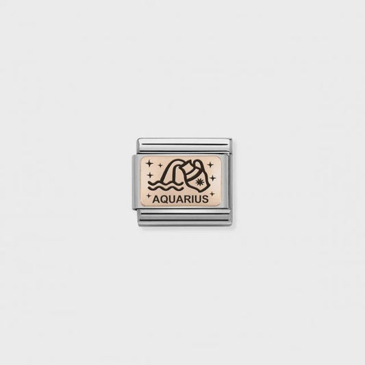 Nomination Composable Classic Link - Rose Gold Aquarius
