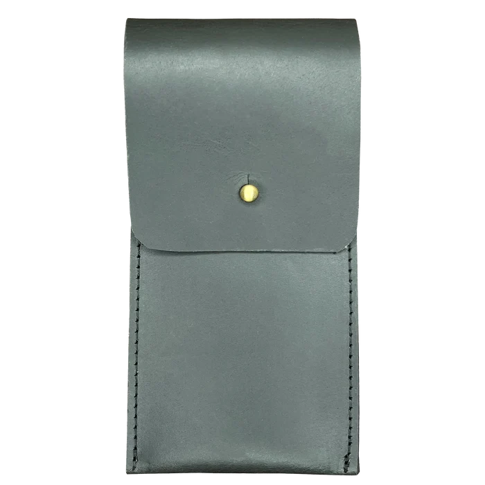 Oliver Leather Pen Case - Handmade Pen Protective Sleeve Cover (Black)
