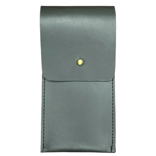 Oliver Leather Pen Case - Handmade Pen Protective Sleeve Cover (Black)