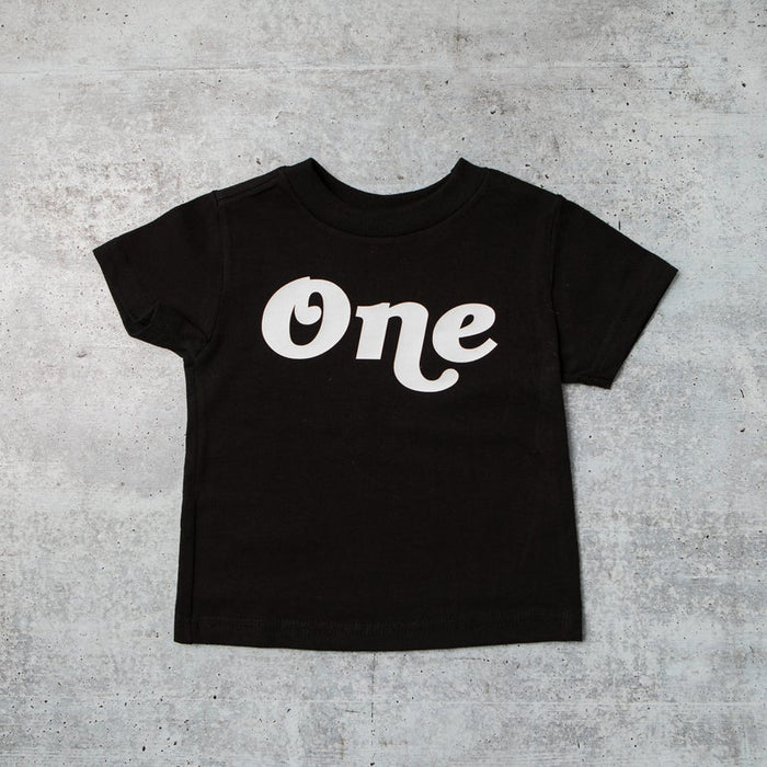 "One" 1st Birthday Personalized Outfit | Retro T-Shirt & Trucker Hat