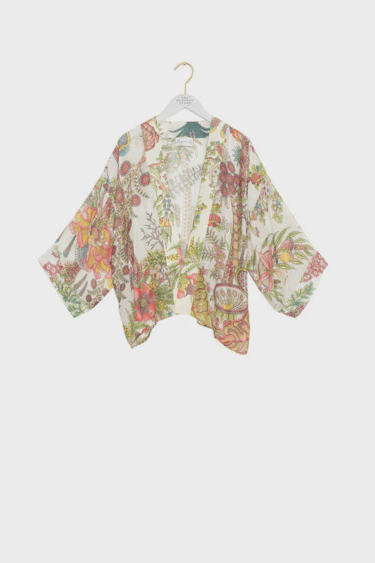 One Hundred Stars Kimono Boho Garden Ecru
