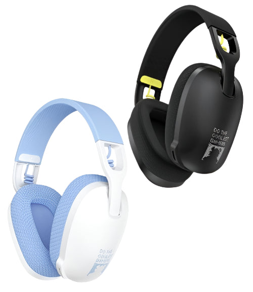 Onikuma Wireless Gaming Headset, Noise Cancelling with Microphone, For PS5 & PS4 & PC & Mac, Black / White