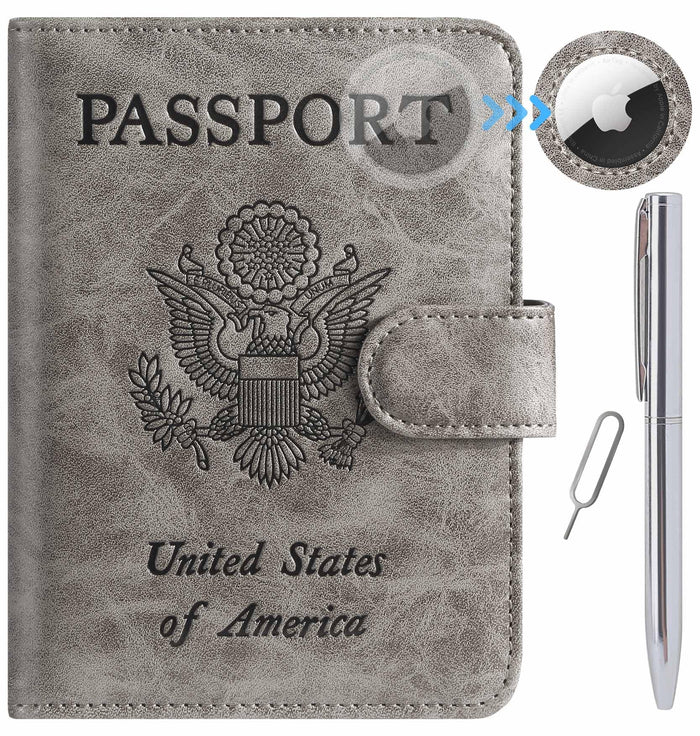 Passport Holder Cover Wallet RFID Blocking Leather Card Case Travel Accessories for Women Men (Pink)-TCoU Recommendations from Amazon Products