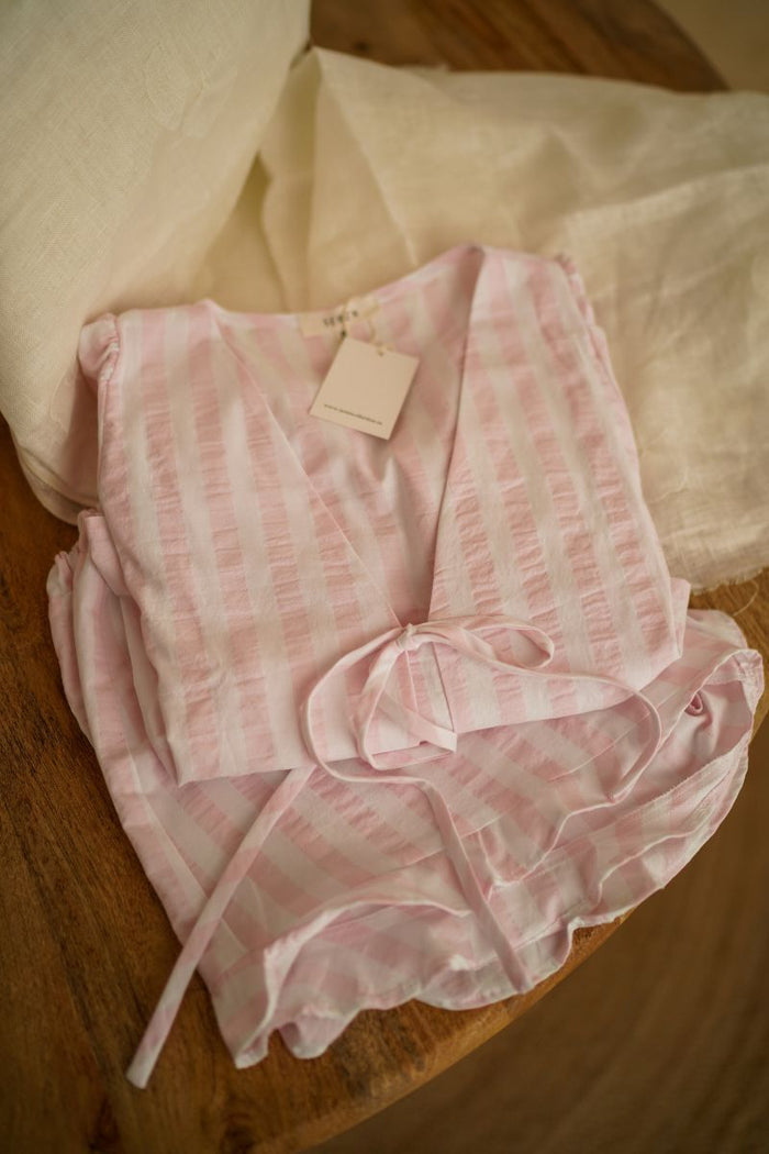 Pijama Jane Rayas Rosa