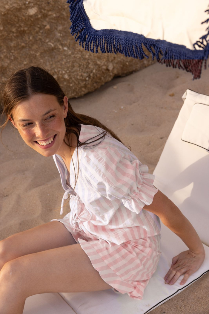 Pijama Jane Rayas Rosa