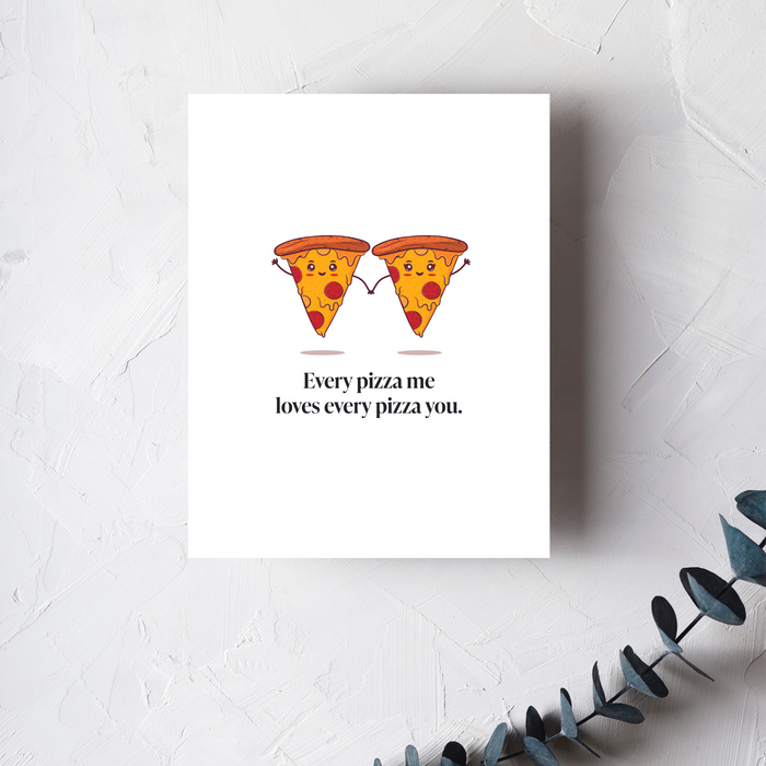 Pizza Love Greeting Card