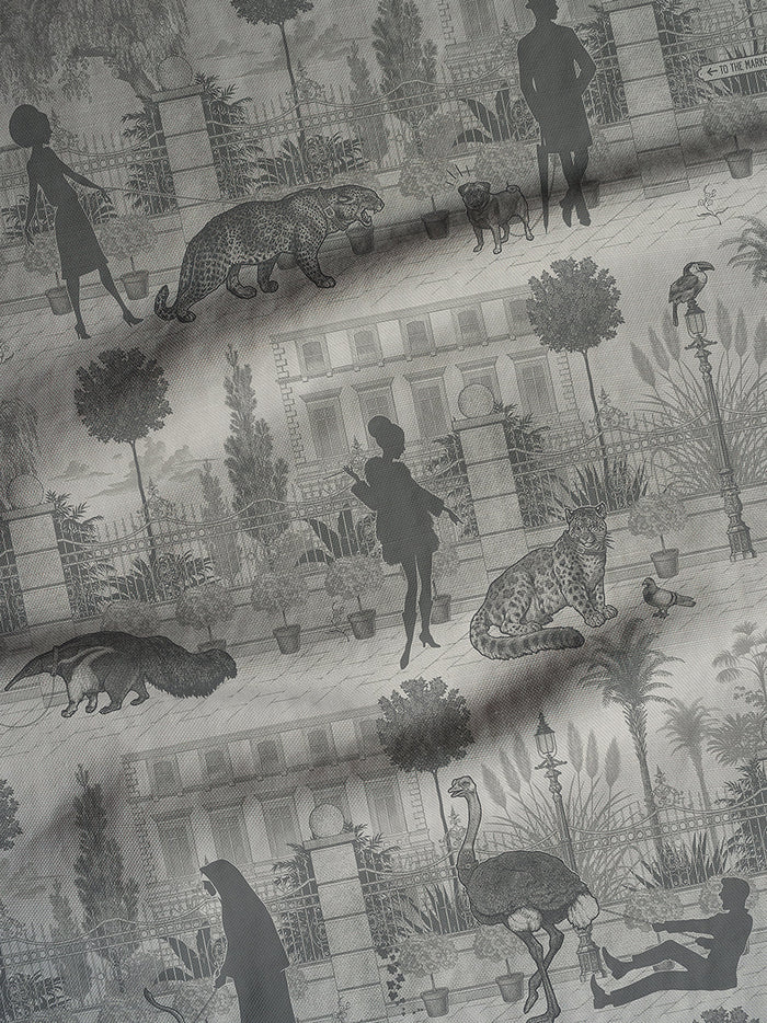 Portobello Parade 'Big Smoke' Linen Sample