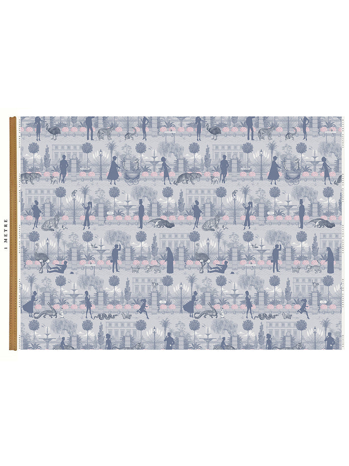 Portobello Parade 'Wild Violet' Linen Sample