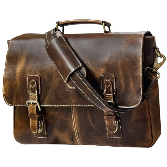 Leather Messenger Bag for Men
