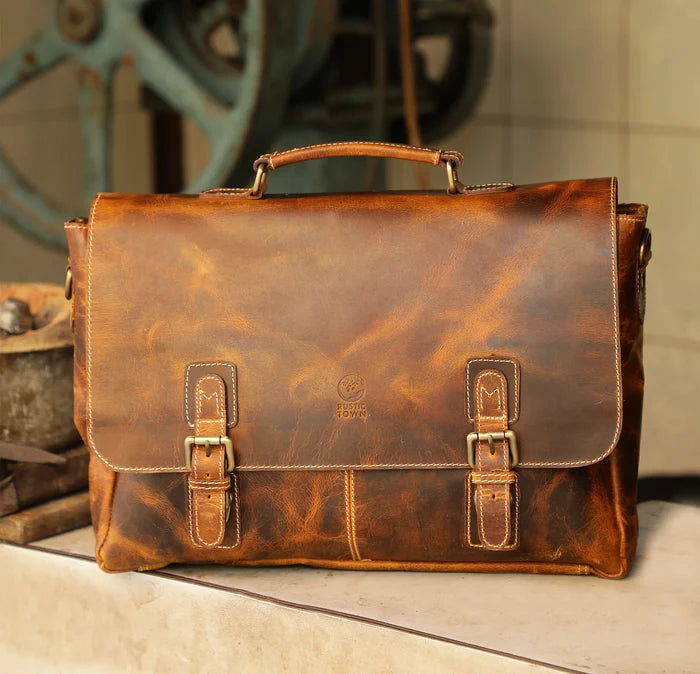 Leather Messenger Bag for Men