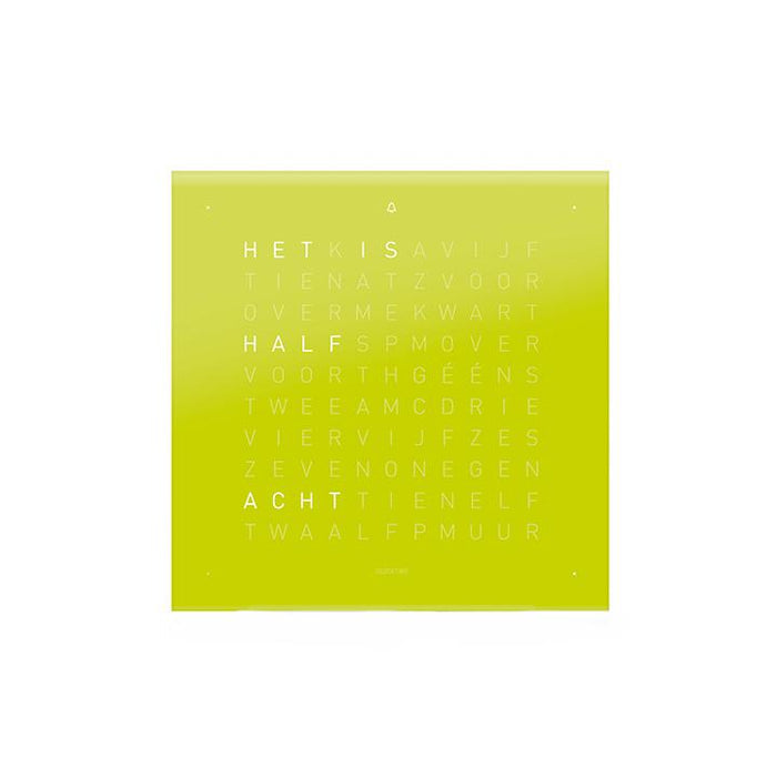 Qlocktwo Frontcover für Tischuhr Earth 13.5 | Lime Juice | FTLJ