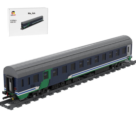 Retro - Eisenbahn - Personenwagen Klemmbausteine - LesDiy - Klemmbausteine