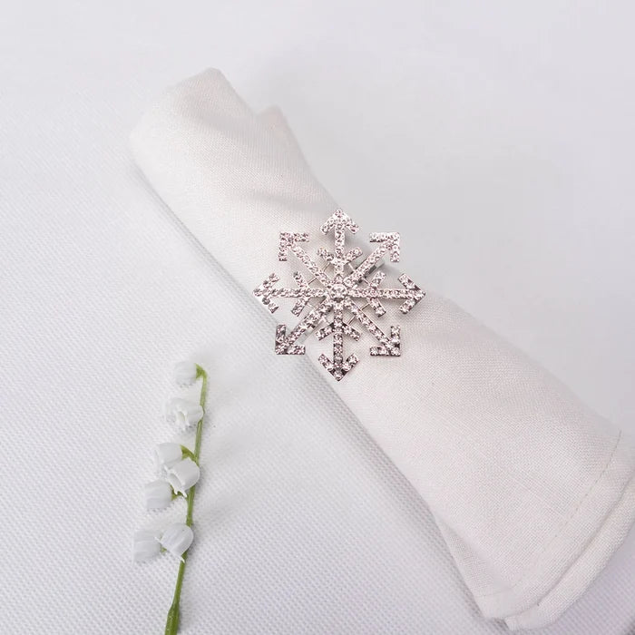 Rond de serviette Karaca Home Flocon de neige, 2 pieces