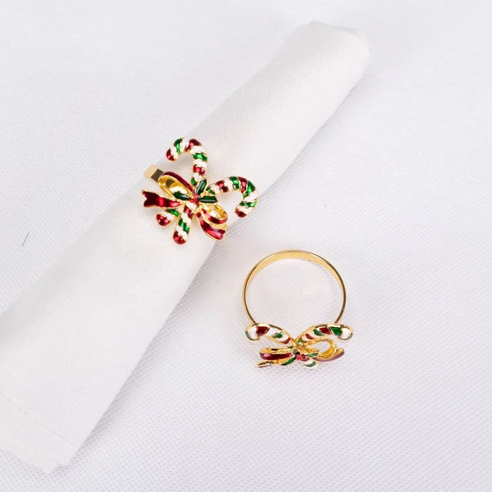Rond de Serviette Karaca Home Noël Candy, 2 pièces