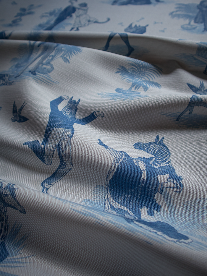 Safari Soirée 'Bleu' Linen Sample