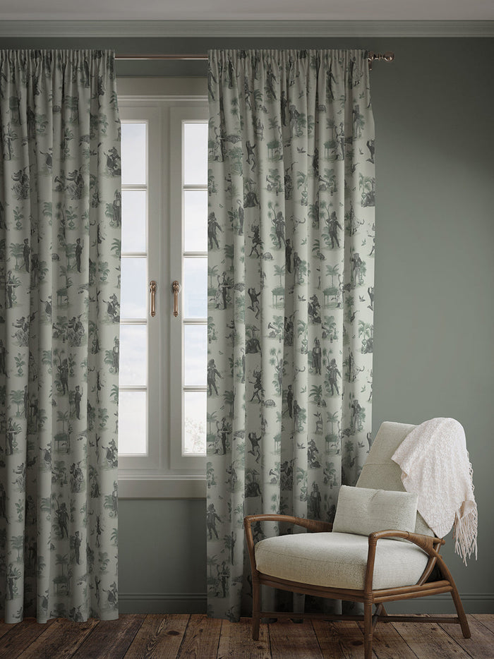 Safari Soirée 'Forest Mist' Linen Sample