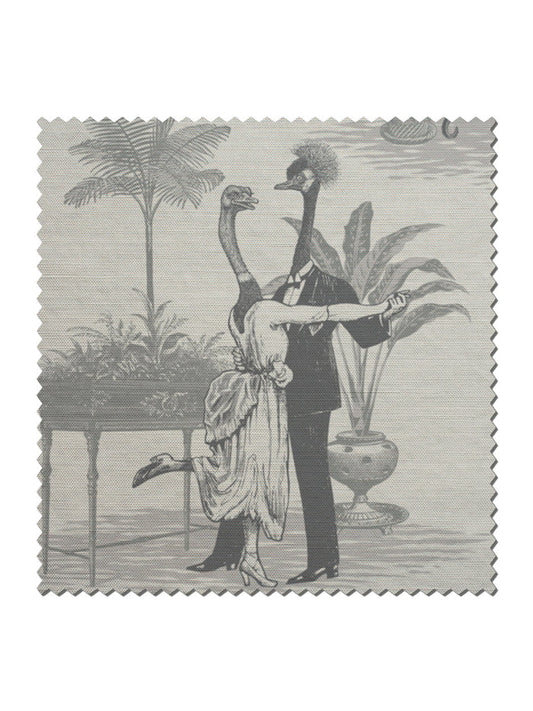 Safari Soirée 'Soft Charcoal' Linen Sample