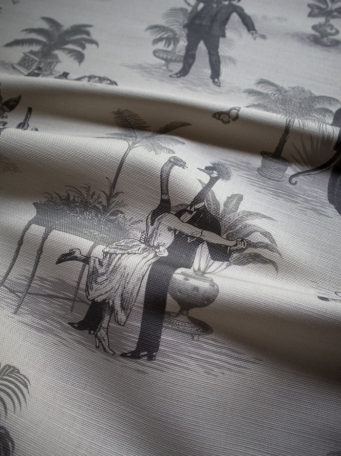 Safari Soirée 'Soft Charcoal' Linen Sample