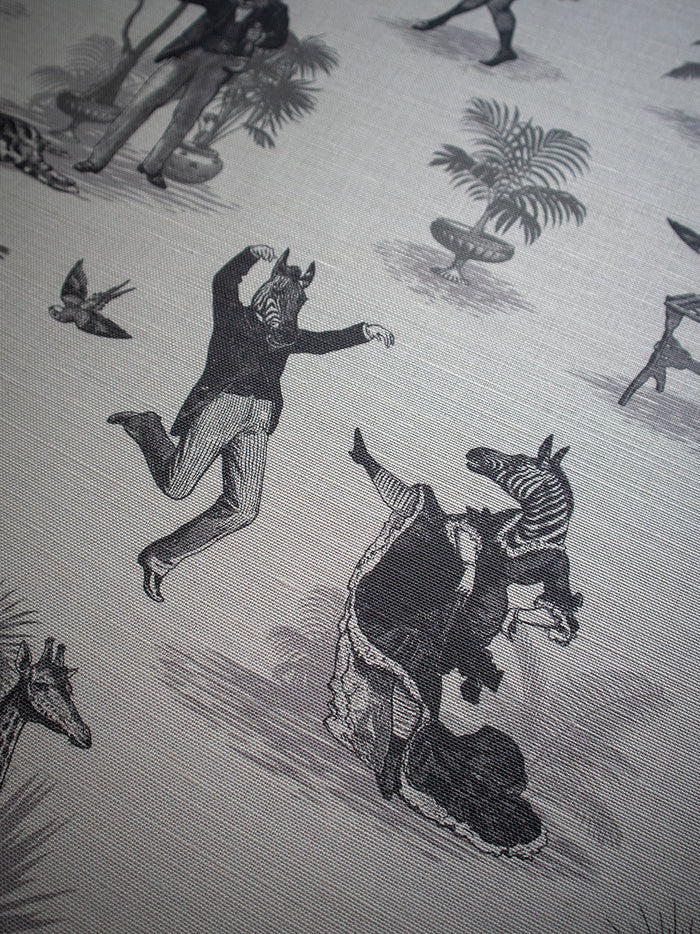 Safari Soirée 'Soft Charcoal' Linen Sample