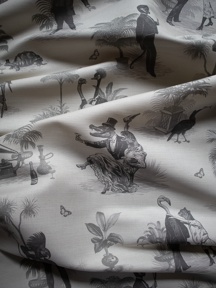 Safari Soirée 'Soft Charcoal' Linen
