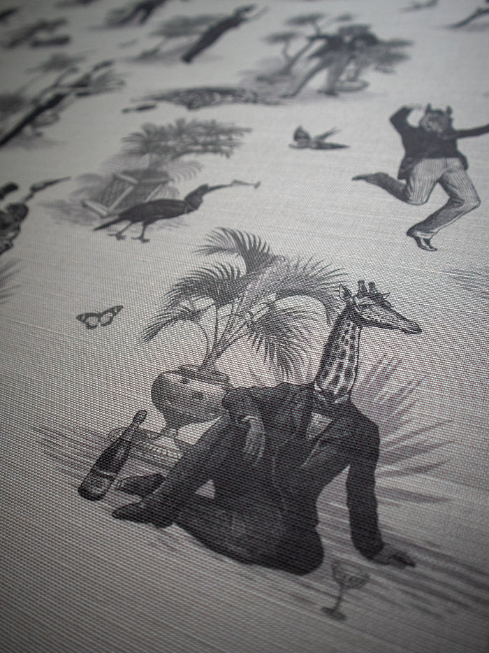 Safari Soirée 'Soft Charcoal' Linen