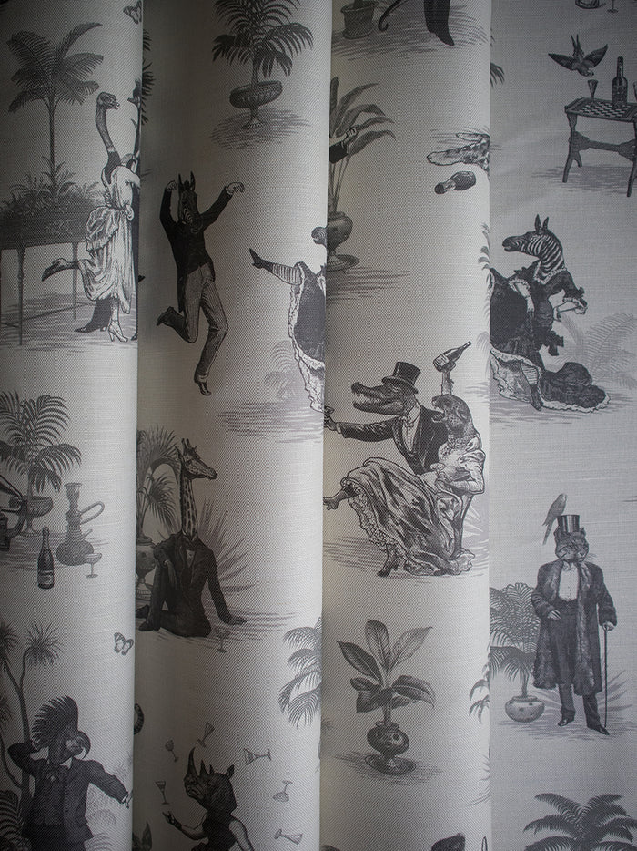 Safari Soirée 'Soft Charcoal' Linen