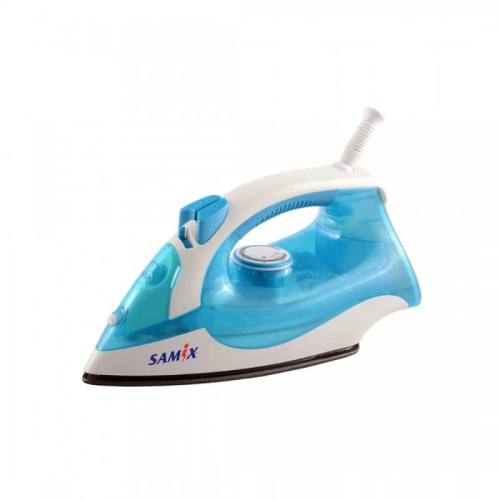 Samix Steam Iron, Non-Stick Soleplate, Button for steam & Water Spray, 1800Watts, Blue