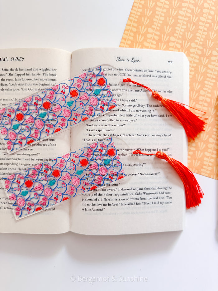Scalloped Summer Kindle Case and/or Bookmark [Combined Listing]