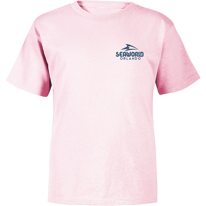 SeaWorld Greetings From Orlando Pink Toddler Girl Tee front