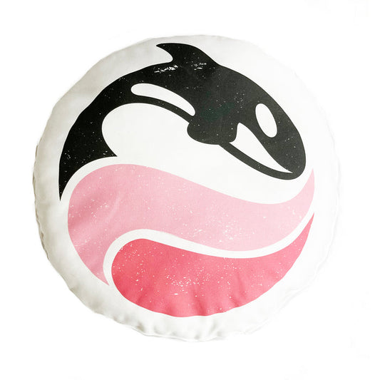 SeaWorld Retro Round Pink Pillow
