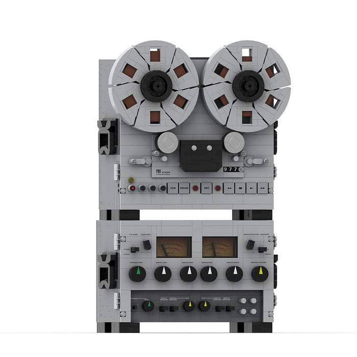 Semi - Professional Open - Reel Tape Recorder Klemmbausteine（Dynamic Version） - LesDiy - Klemmbausteine