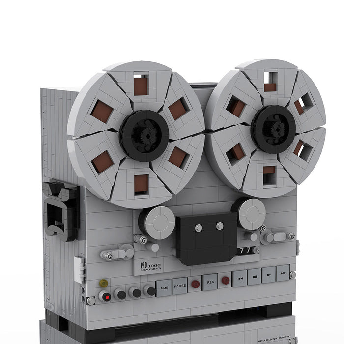 Semi - Professional Open - Reel Tape Recorder Klemmbausteine（Dynamic Version） - LesDiy - Klemmbausteine