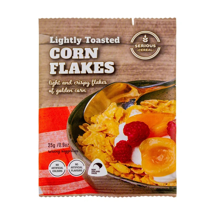 Serious Cereal Cornflakes 25gm x 48 CONTAINS GLUTEN