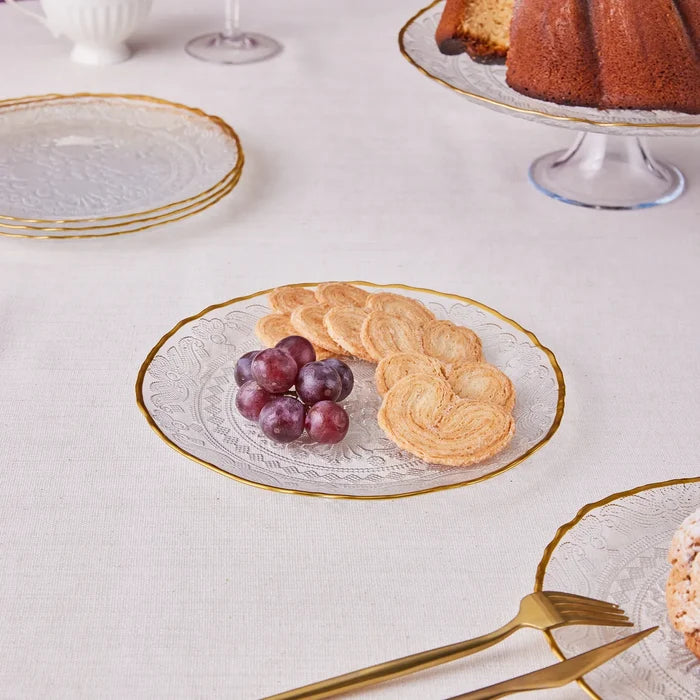Service à dessert Karaca Dalia Gold pour 6 personnes, 7 pièces
