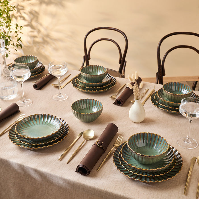 Service de Table Karaca Earth Collection Cora Réactif, 24 Pièces, pour 6 Personnes