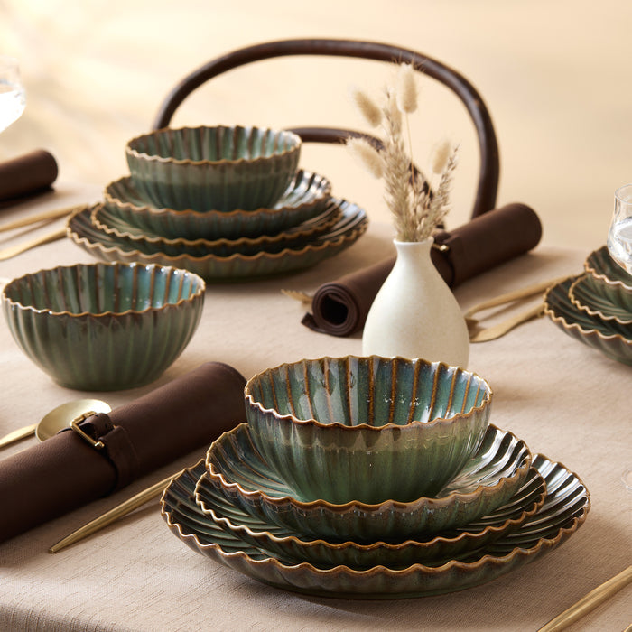 Service de Table Karaca Earth Collection Cora Réactif, 24 Pièces, pour 6 Personnes