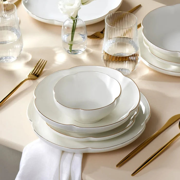 Service de table Karaca Flora pour 6 personnes,  24 pièces,  porcelaine