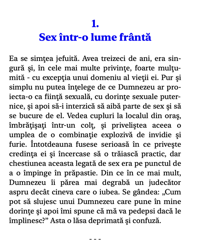 Sex in a Broken World (Romanian eBook)