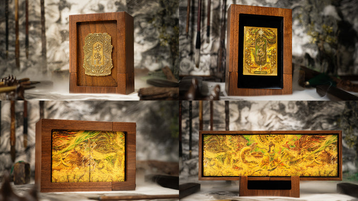 ShanHai Walnut Boxset Playing Cards by Ark Playing Cards
