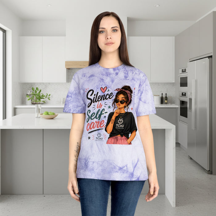 "Silence Is Self-Care" Sassy Graphic Tee — Women’s Empowerment Self-Love Shirt