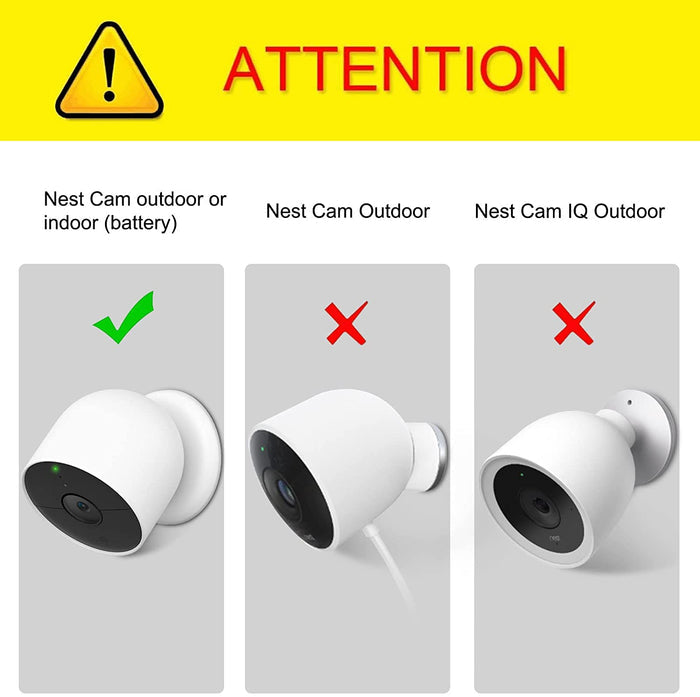 Silicone Skin Cover for Nest Cam Outdoor or Indoor (Battery) 2021 | Fintie